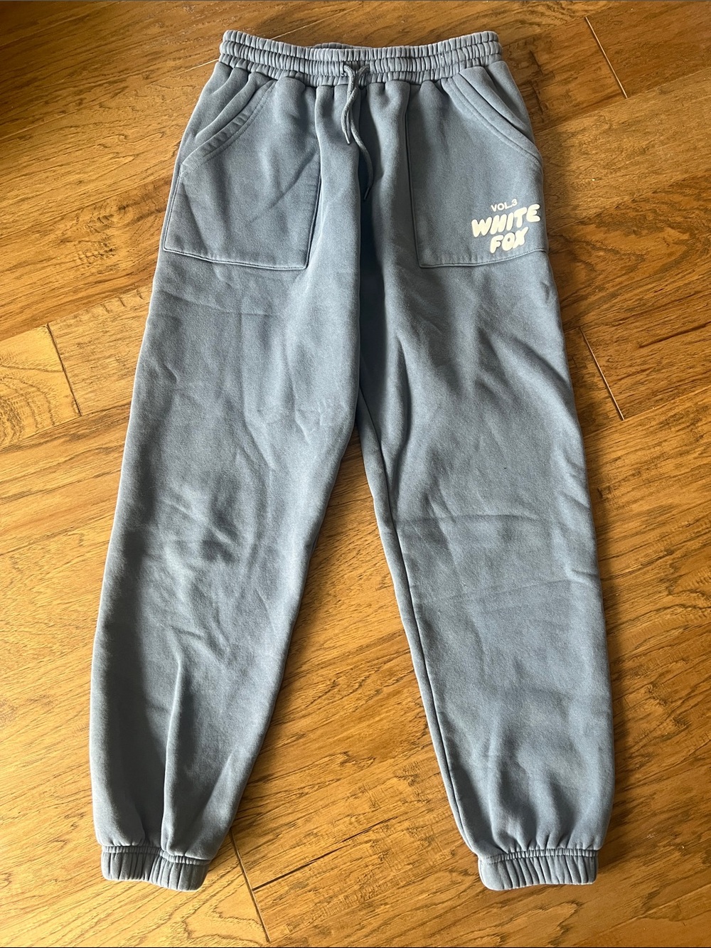 White Fox Blue Gray Jogger Sweatpants